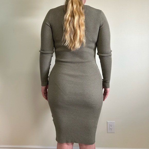 H&M ribbed tight maxi dress - Picture 3 of 4